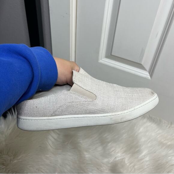 Vince Verrell Light Gray Fabric Slip On Sneakers Size 8.5 - Picture 2 of 8
